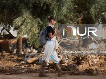 Devastating scenes occur during the Massanassa flood in Massanassa, Spain, on november 08,2024. (