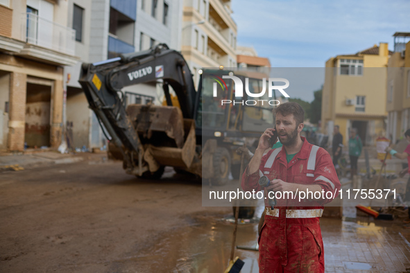 Devastating scenes occur during the Massanassa flood in Massanassa, Spain, on november 08,2024. 