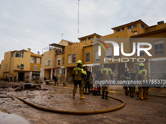 Devastating scenes occur during the Massanassa flood in Massanassa, Spain, on november 08,2024. (