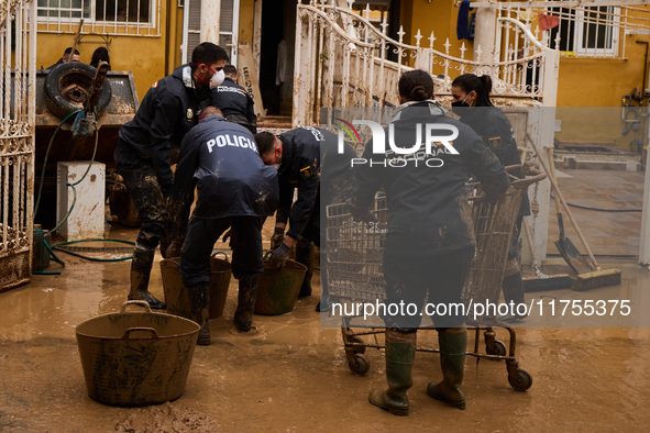 Devastating scenes occur during the Massanassa flood in Massanassa, Spain, on november 08,2024. 