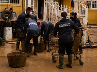 Devastating scenes occur during the Massanassa flood in Massanassa, Spain, on november 08,2024. (