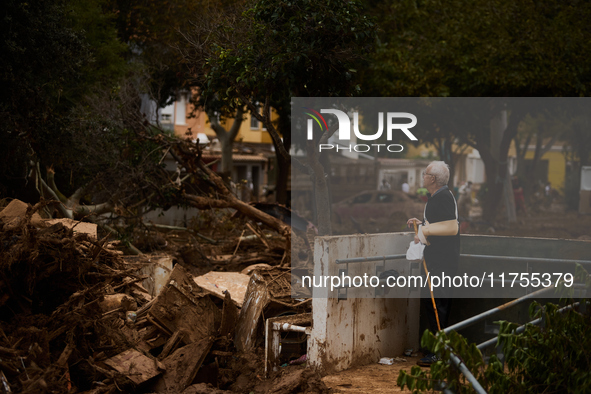 Devastating scenes occur during the Massanassa flood in Massanassa, Spain, on november 08,2024. 