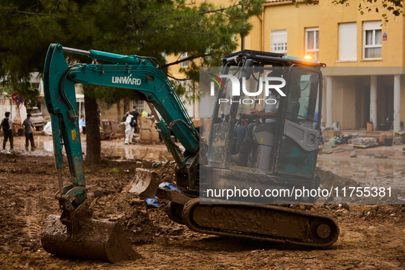 Devastating scenes occur during the Massanassa flood in Massanassa, Spain, on november 08,2024. 