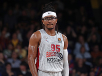 Chima Moneke plays during the match between FC Barcelona and Baskonia Vitoria-Gasteiz, corresponding to week 8 of the Turkish Airlines Eurol...