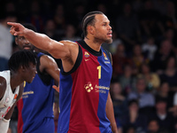 Justin Anderson plays during the match between FC Barcelona and Baskonia Vitoria-Gasteiz, corresponding to week 8 of the Turkish Airlines Eu...