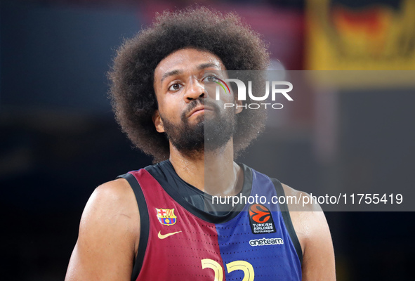 Jabari Parker plays during the match between FC Barcelona and Baskonia Vitoria-Gasteiz, corresponding to week 8 of the Turkish Airlines Euro...