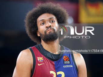 Jabari Parker plays during the match between FC Barcelona and Baskonia Vitoria-Gasteiz, corresponding to week 8 of the Turkish Airlines Euro...