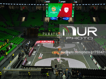 View of the OAKA stadium before the game between Panathinaikos and Olympiacos, with a final score of 89-94, at OAKA in Athens, Greece, on Se...