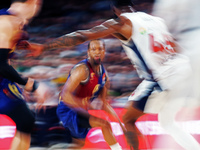 Kevin Punter plays during the match between FC Barcelona and Baskonia Vitoria-Gasteiz, corresponding to week 8 of the Turkish Airlines Eurol...