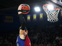 Jan Vesely plays during the match between FC Barcelona and Baskonia Vitoria-Gasteiz, corresponding to week 8 of the Turkish Airlines Eurolea...