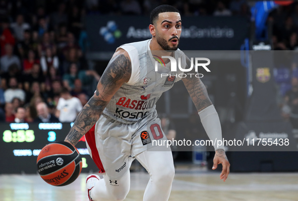 Markus Howard plays during the match between FC Barcelona and Baskonia Vitoria-Gasteiz, corresponding to week 8 of the Turkish Airlines Euro...