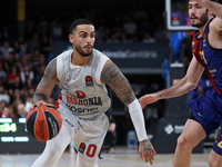 Markus Howard and Alex Abrines play during the match between FC Barcelona and Baskonia Vitoria-Gasteiz, corresponding to week 8 of the Turki...