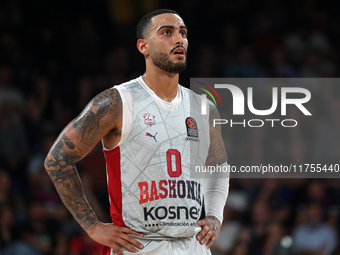 Markus Howard plays during the match between FC Barcelona and Baskonia Vitoria-Gasteiz, corresponding to week 8 of the Turkish Airlines Euro...