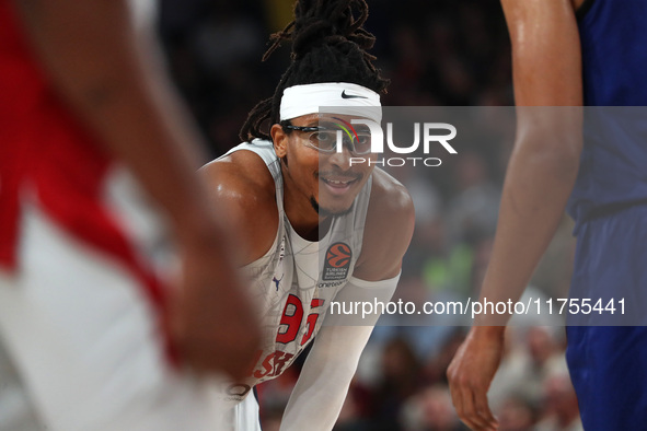 Chima Moneke plays during the match between FC Barcelona and Baskonia Vitoria-Gasteiz, corresponding to week 8 of the Turkish Airlines Eurol...