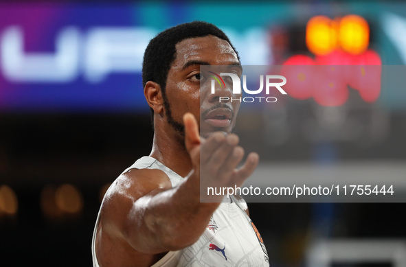 Trent Forrest plays during the match between FC Barcelona and Baskonia Vitoria-Gasteiz, corresponding to week 8 of the Turkish Airlines Euro...