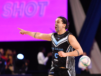 Te Matahiapo Hynes of New Zealand reacts during the Fast5 Netball World Series match between New Zealand and Australia in Christchurch, New...