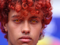 Nepali cosplayers attend the Otaku Jatra, an annual event organized in Kathmandu, Nepal, on November 9, 2024. Cosplay, a portmanteau of ''Co...