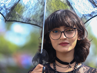 Nepali cosplayers attend the Otaku Jatra, an annual event organized in Kathmandu, Nepal, on November 9, 2024. Cosplay, a portmanteau of ''Co...