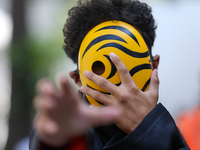 Nepali cosplayers attend the Otaku Jatra, an annual event organized in Kathmandu, Nepal, on November 9, 2024. Cosplay, a portmanteau of ''Co...