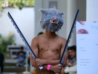 Nepali cosplayers attend the Otaku Jatra, an annual event organized in Kathmandu, Nepal, on November 9, 2024. Cosplay, a portmanteau of ''Co...