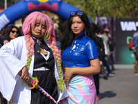 Nepali cosplayers attend the Otaku Jatra, an annual event organized in Kathmandu, Nepal, on November 9, 2024. Cosplay, a portmanteau of ''Co...