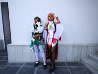 Nepali cosplayers attend the Otaku Jatra, an annual event organized in Kathmandu, Nepal, on November 9, 2024. Cosplay, a portmanteau of ''Co...