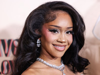 Saweetie (Diamonte Quiava Valentin Harper) arrives at the 3rd Annual Femme It Forward 'Give Her FlowHERS' Awards Gala 2024 held at The Bever...