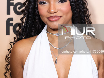 Halle Bailey arrives at the 3rd Annual Femme It Forward 'Give Her FlowHERS' Awards Gala 2024 held at The Beverly Hilton Hotel on November 8,...