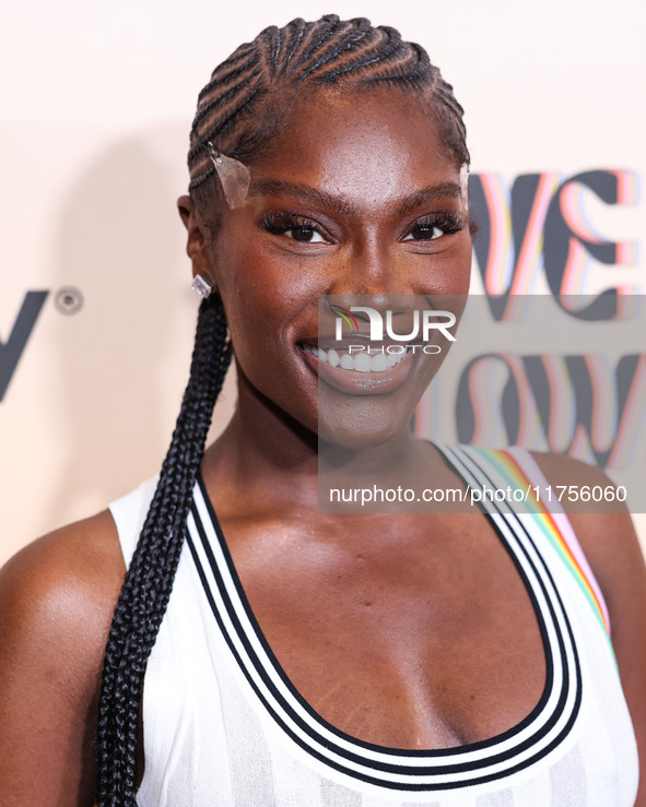 Doechii (Jaylah Ji'mya Hickmon) arrives at the 3rd Annual Femme It Forward 'Give Her FlowHERS' Awards Gala 2024 held at The Beverly Hilton H...