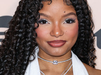 Halle Bailey arrives at the 3rd Annual Femme It Forward 'Give Her FlowHERS' Awards Gala 2024 held at The Beverly Hilton Hotel on November 8,...