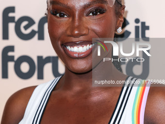 Doechii (Jaylah Ji'mya Hickmon) arrives at the 3rd Annual Femme It Forward 'Give Her FlowHERS' Awards Gala 2024 held at The Beverly Hilton H...