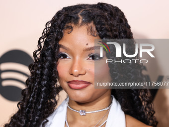 Halle Bailey arrives at the 3rd Annual Femme It Forward 'Give Her FlowHERS' Awards Gala 2024 held at The Beverly Hilton Hotel on November 8,...