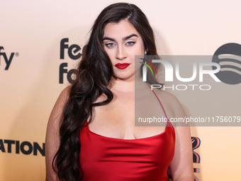 Lauren Jauregui arrives at the 3rd Annual Femme It Forward 'Give Her FlowHERS' Awards Gala 2024 held at The Beverly Hilton Hotel on November...