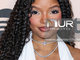 Halle Bailey arrives at the 3rd Annual Femme It Forward 'Give Her FlowHERS' Awards Gala 2024 held at The Beverly Hilton Hotel on November 8,...