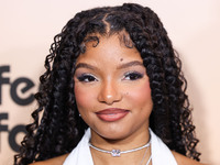 Halle Bailey arrives at the 3rd Annual Femme It Forward 'Give Her FlowHERS' Awards Gala 2024 held at The Beverly Hilton Hotel on November 8,...