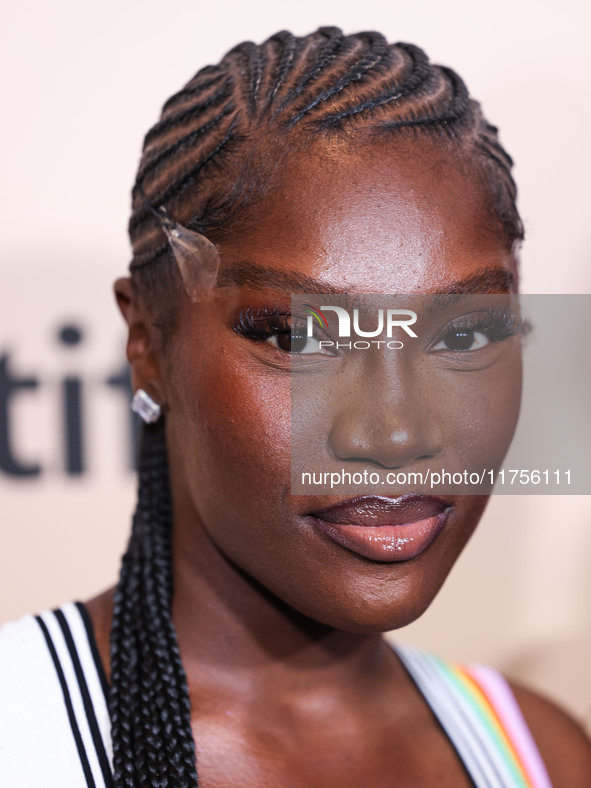 Doechii (Jaylah Ji'mya Hickmon) arrives at the 3rd Annual Femme It Forward 'Give Her FlowHERS' Awards Gala 2024 held at The Beverly Hilton H...