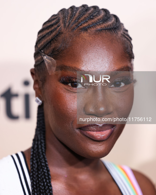 Doechii (Jaylah Ji'mya Hickmon) arrives at the 3rd Annual Femme It Forward 'Give Her FlowHERS' Awards Gala 2024 held at The Beverly Hilton H...