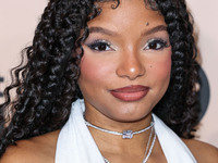 Halle Bailey arrives at the 3rd Annual Femme It Forward 'Give Her FlowHERS' Awards Gala 2024 held at The Beverly Hilton Hotel on November 8,...