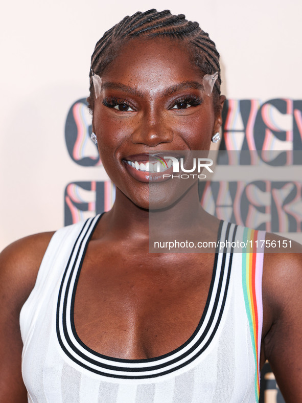 Doechii (Jaylah Ji'mya Hickmon) arrives at the 3rd Annual Femme It Forward 'Give Her FlowHERS' Awards Gala 2024 held at The Beverly Hilton H...