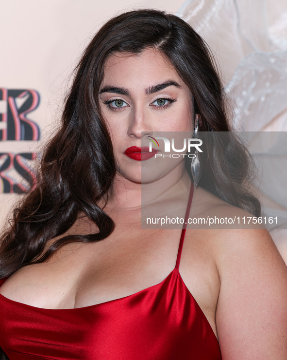 Lauren Jauregui arrives at the 3rd Annual Femme It Forward 'Give Her FlowHERS' Awards Gala 2024 held at The Beverly Hilton Hotel on November...