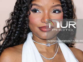 Halle Bailey arrives at the 3rd Annual Femme It Forward 'Give Her FlowHERS' Awards Gala 2024 held at The Beverly Hilton Hotel on November 8,...