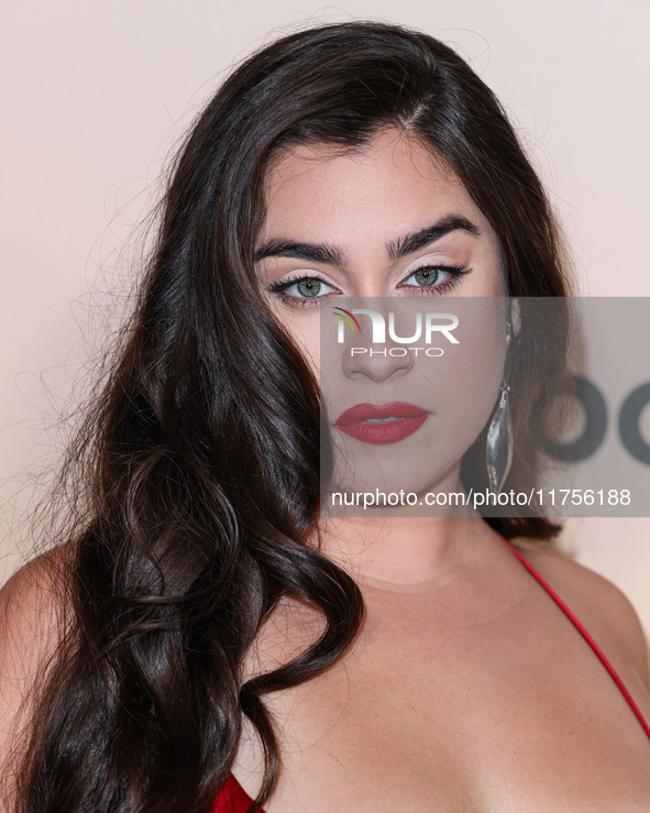 Lauren Jauregui arrives at the 3rd Annual Femme It Forward 'Give Her FlowHERS' Awards Gala 2024 held at The Beverly Hilton Hotel on November...