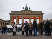 Brandenburg Gate a day ahead of the 35th anniversary of the fall of the Berlin Wall. Berlin, Germany on 8 November, 2024. (