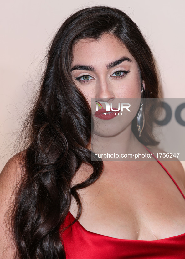 Lauren Jauregui arrives at the 3rd Annual Femme It Forward 'Give Her FlowHERS' Awards Gala 2024 held at The Beverly Hilton Hotel on November...