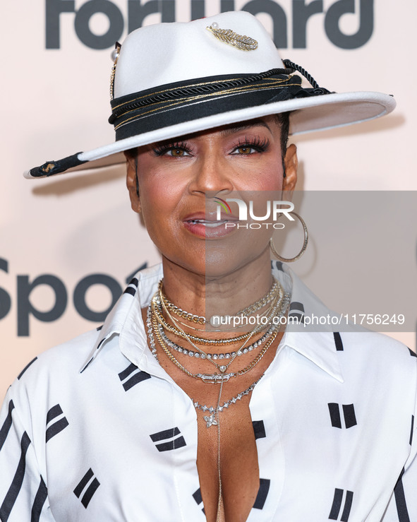 LisaRaye McCoy arrives at the 3rd Annual Femme It Forward 'Give Her FlowHERS' Awards Gala 2024 held at The Beverly Hilton Hotel on November...