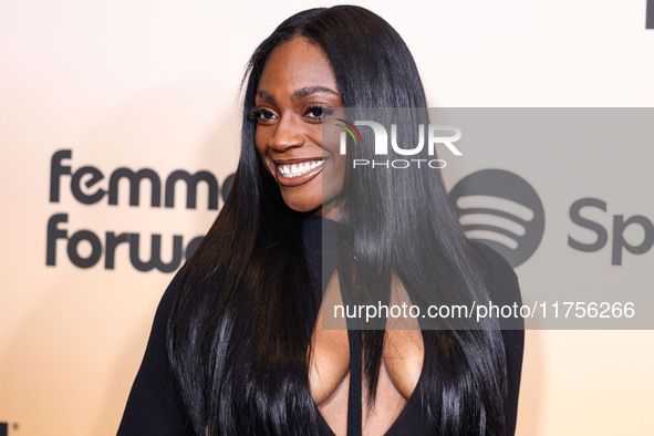 Jai'Len Josey arrives at the 3rd Annual Femme It Forward 'Give Her FlowHERS' Awards Gala 2024 held at The Beverly Hilton Hotel on November 8...