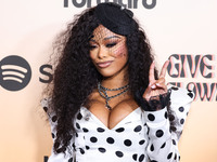 Lady London (Zaire Miylaun Stewart) arrives at the 3rd Annual Femme It Forward 'Give Her FlowHERS' Awards Gala 2024 held at The Beverly Hilt...