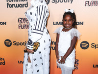 LisaRaye McCoy and daughter Bella Rae arrive at the 3rd Annual Femme It Forward 'Give Her FlowHERS' Awards Gala 2024 held at The Beverly Hil...