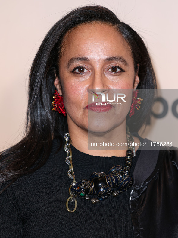 Brenda Reynoso arrives at the 3rd Annual Femme It Forward 'Give Her FlowHERS' Awards Gala 2024 held at The Beverly Hilton Hotel on November...