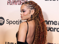 Andra Day arrives at the 3rd Annual Femme It Forward 'Give Her FlowHERS' Awards Gala 2024 held at The Beverly Hilton Hotel on November 8, 20...